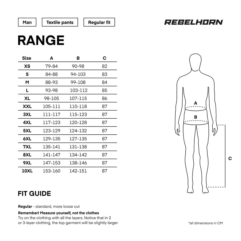 Rebelhorn Textile MC-Pant Sange Grey