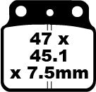 EBC -jarrutyyny Carbon TT Dirt FA137TT