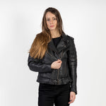 Ozone Lady Mc-Leather -takki Ramones Modern Black