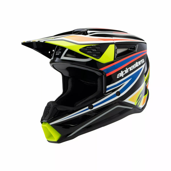 Alpinestarit (MX) kypärän pinta SM3 Wurx BLK/YL/B Y 8302125-1574-SYM