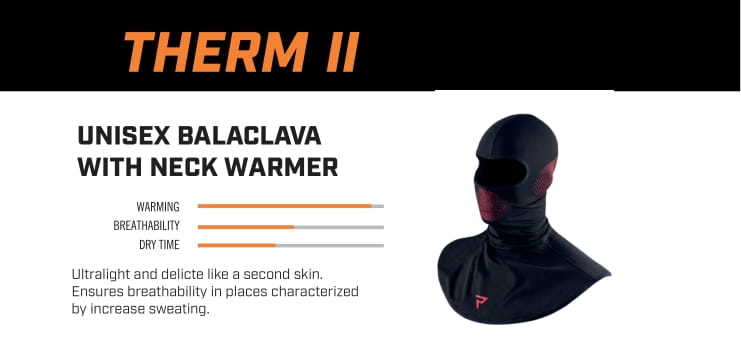 Rebelhorn Balaclava Therm II musta /punainen