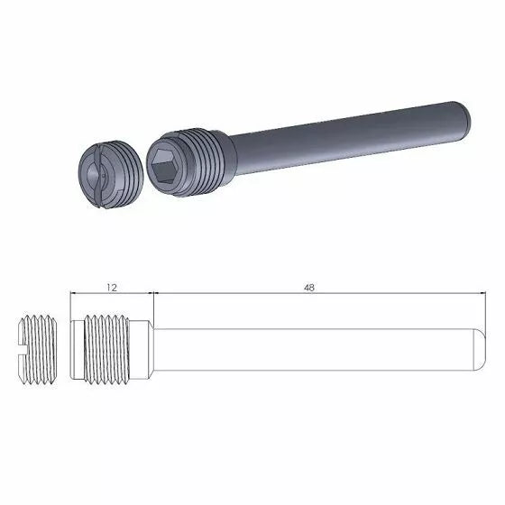 Moto-Master Brake Pad Pin 213028