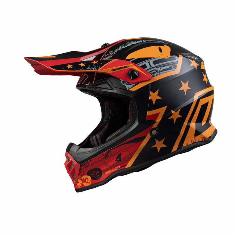 UFO Kids Cross Mc Helmen General Orange /Black