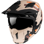 Mt Helmets Open MC Helmet Streetfighter A14 Matt Orange