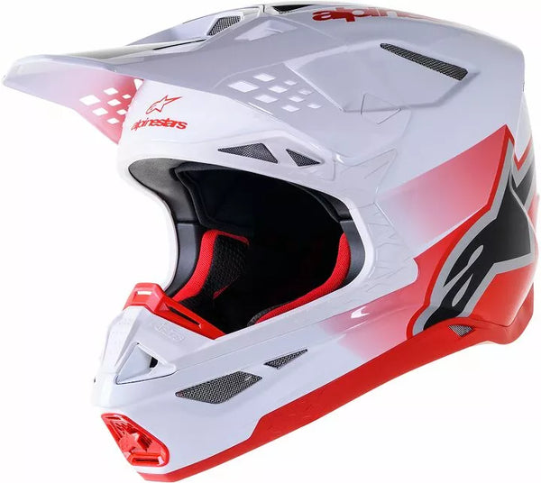 Alpinestars Cross MC -kypärä Supetech M10 Unite White /Red
