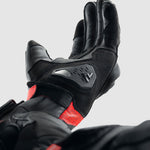 Rebelhorn MC Gloves Viper musta /punainen