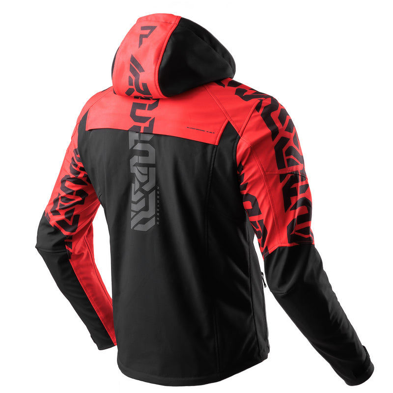 Rebelhorn Softshell MC-Jacket Slash Black /Red