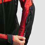 Rebelhorn Softshell MC-Jacket Slash Black /Red