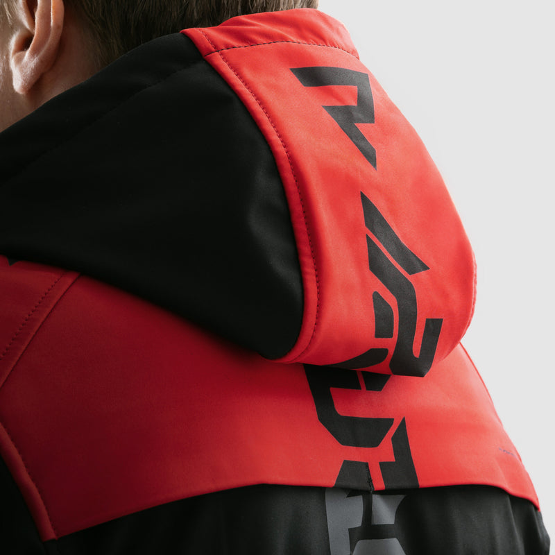 Rebelhorn Softshell MC-Jacket Slash Black /Red