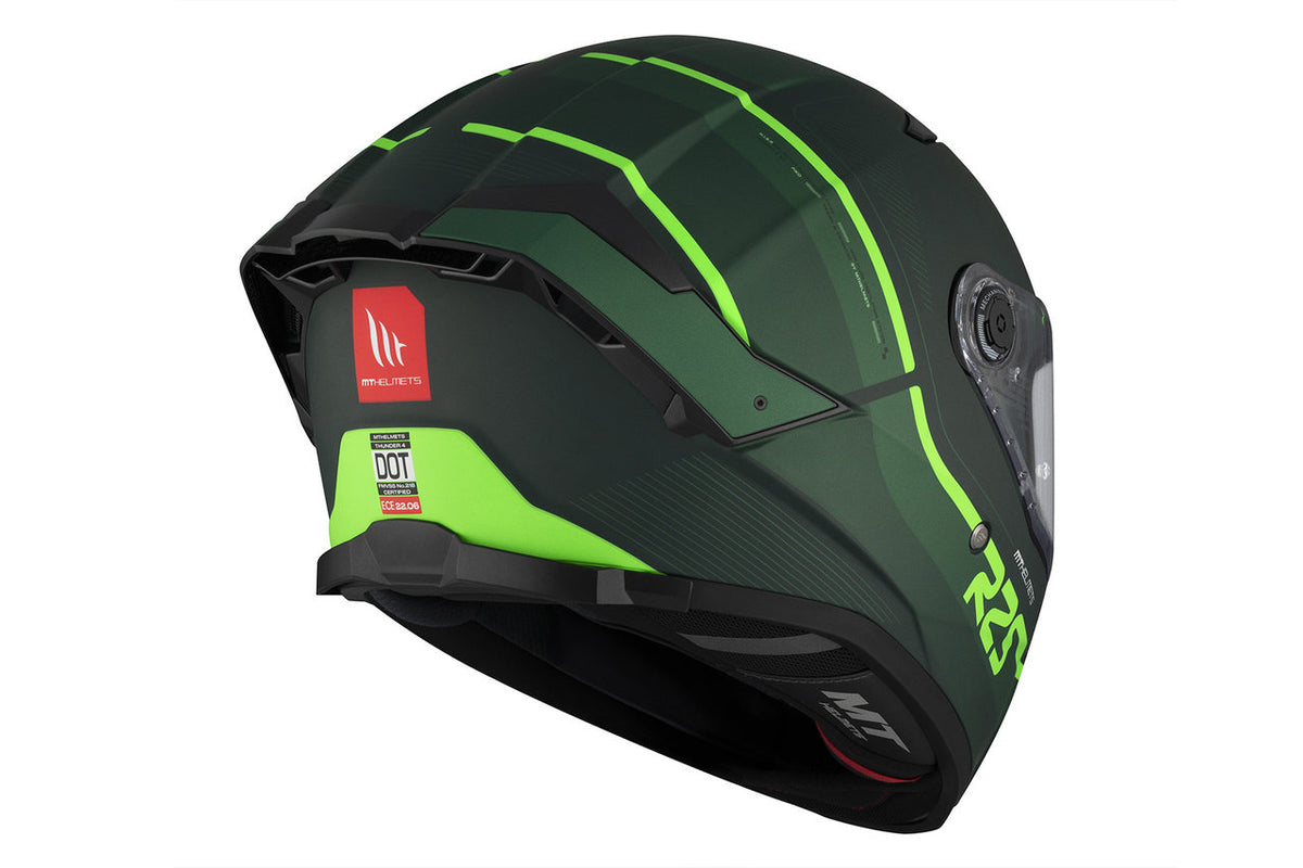 MT -kypärät integraalit MC -kypärä Thunder 4 SV R25 Green