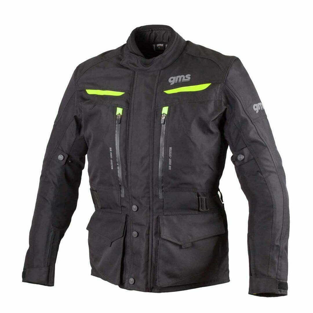 GMS Textile MC jacket Gear Black /Flu