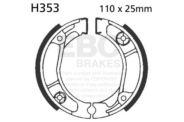 EBC BRAKE SHOE default H353