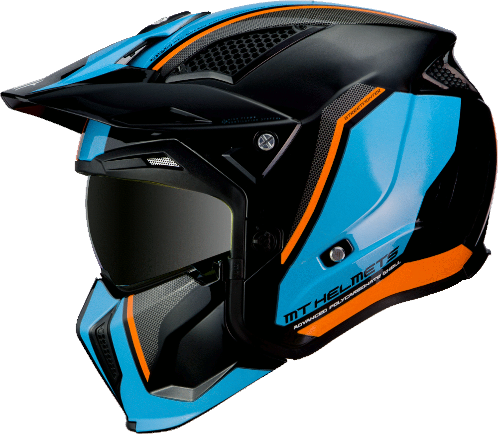 Mt Helmets Open MC Helmet Streetfighter Sv Twin A4