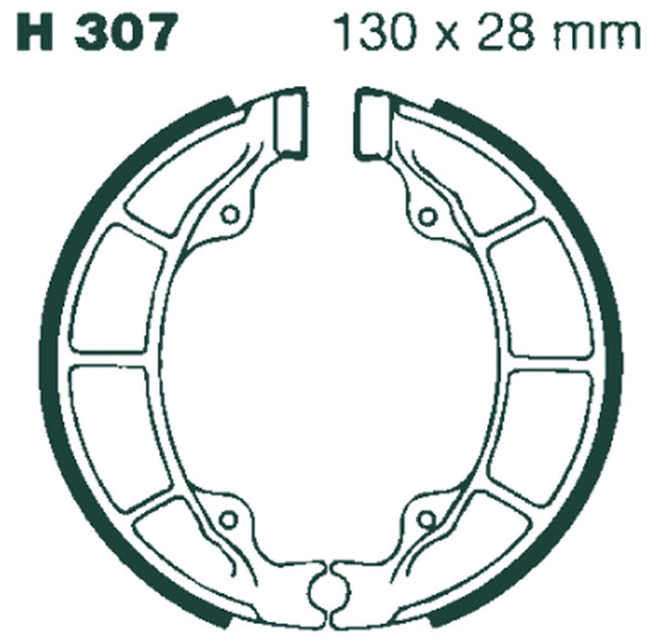 EBC BRAKE SHOE default H307
