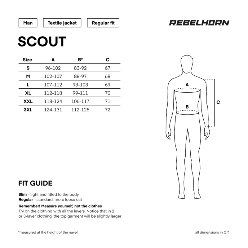 Rebelhorn Textile MC jacket scout black