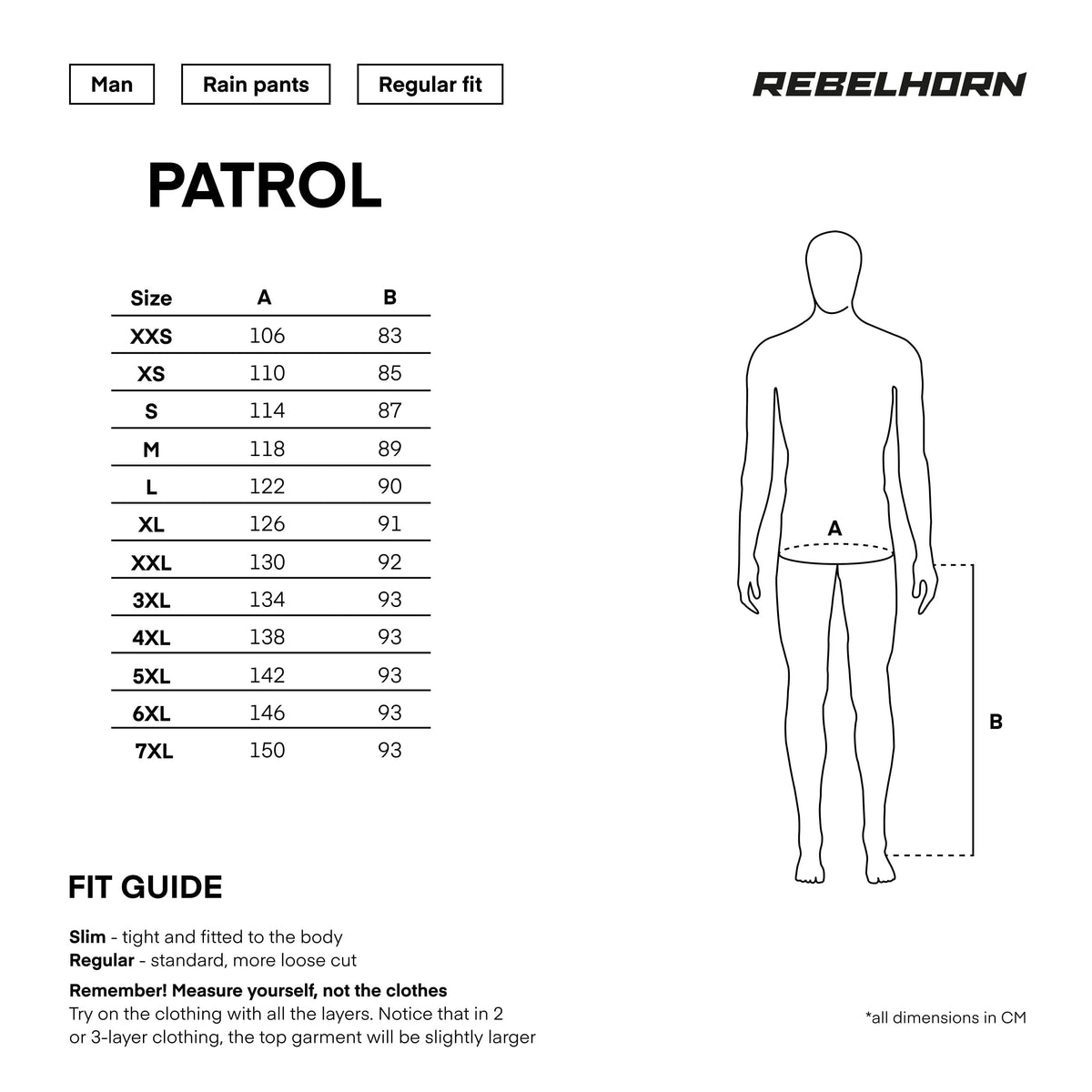 Rebelhorn Textile Mc-Panty Patrol Black