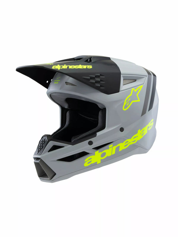 Alpinestarit (MX) kypärän pinta SM3 Radium Gy/Blk/Y 8301925-9510-Sym