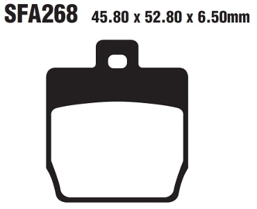 EBC BRAKE PAD SFA ORG -Skootteri SFA268