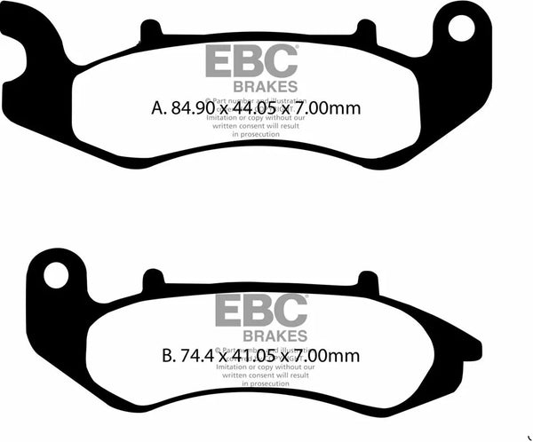 EBC BRAKE PAD FA looks organic FA707