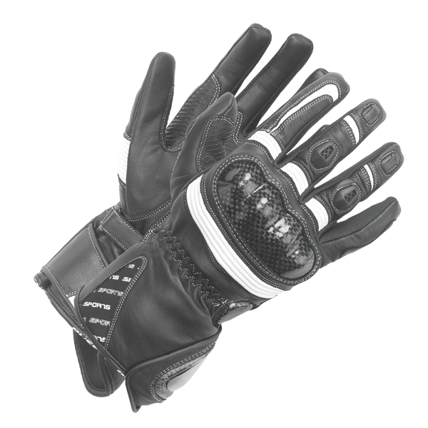 Büse Dam Mc-Sport Gloves Misano Black /White