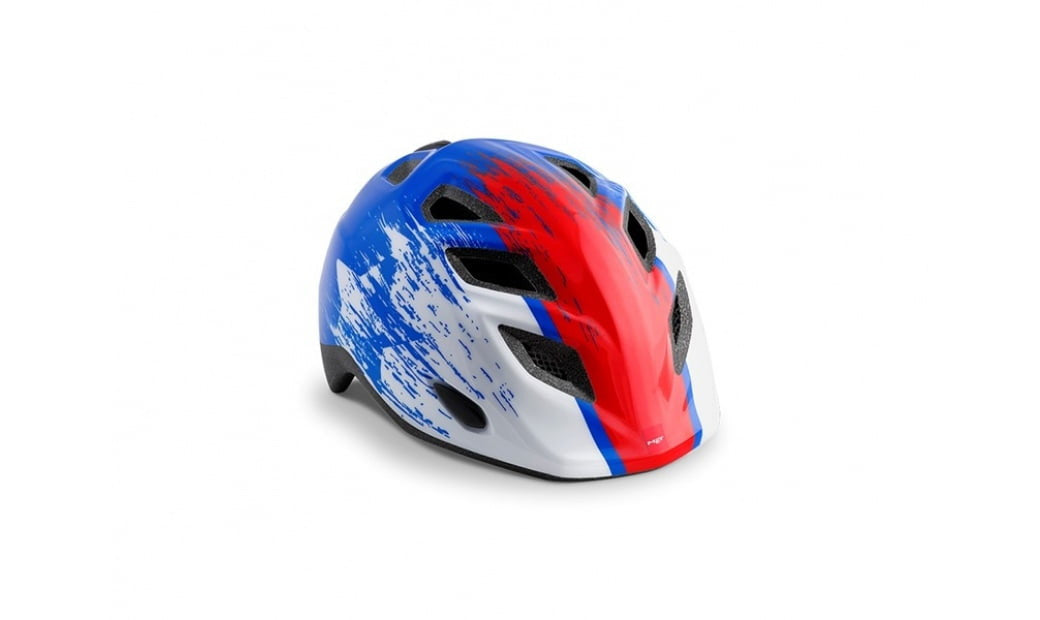 Met Children's Bicycle Helmet Elfo Blue /Red /White