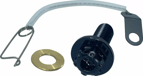 PSR-tyhjennystulppa 10x1.5x22 BLK 00-01944-22