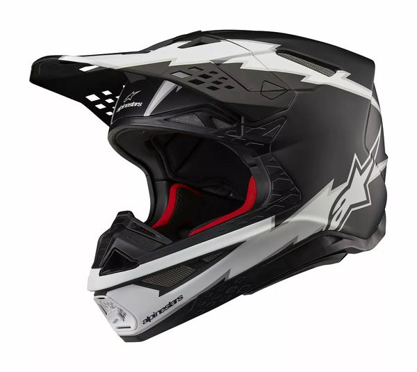 Alpinestars (MX) -kypärä SM10 AMP BLK/WT M 8300623-1121-M