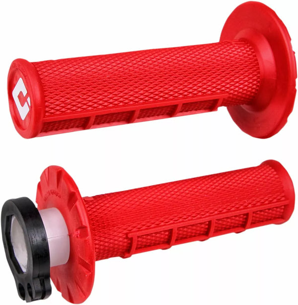 ODI Grip 1/2 Waffle MX Red H36HWR