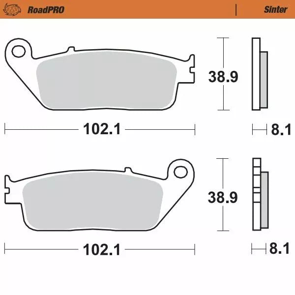 Moto-Master Brake Pad Scooter 400703