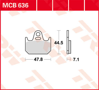 TRW BRAKE PAD Organic Street MCB636