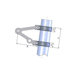 LSL Headlight Bracker Ø 53 /55 - Inverted Fork 143LT53-55