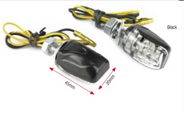 BiHr Shell LED BLINKERS - Musta | Universal | 6P199T091B (pari)