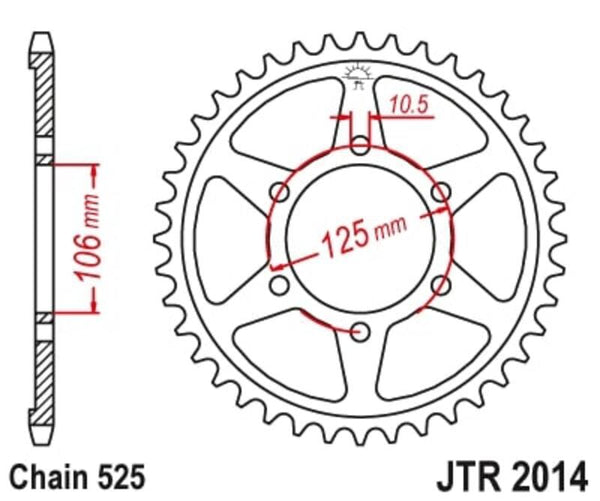 JT -ketjujen terässtandardi takarakko 2014 - 525 JTR2014.46