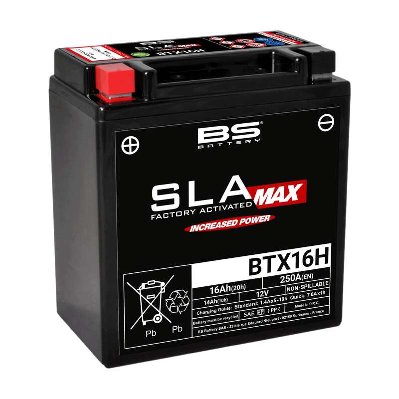 BS Battery SLA Max Akun huolto Vapaa tehdas aktivoitu - BTX16H