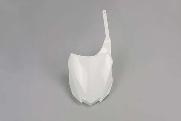 UFO Front Number Plate White Kawasaki KX250F/450F KA04724#047