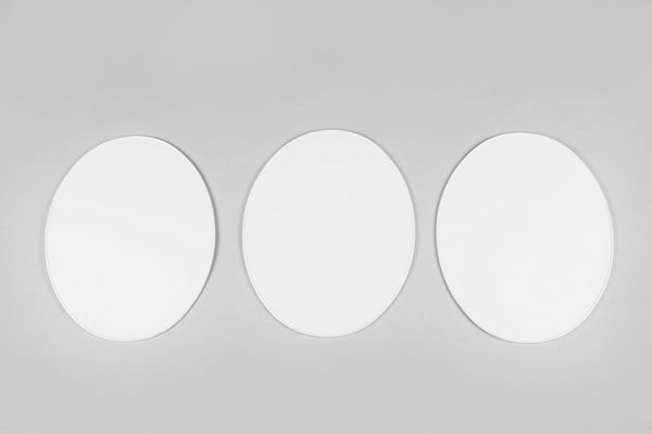 UFO Vintage Soikea etulevy 1970 Valkoinen 3 kpl ME08049@W