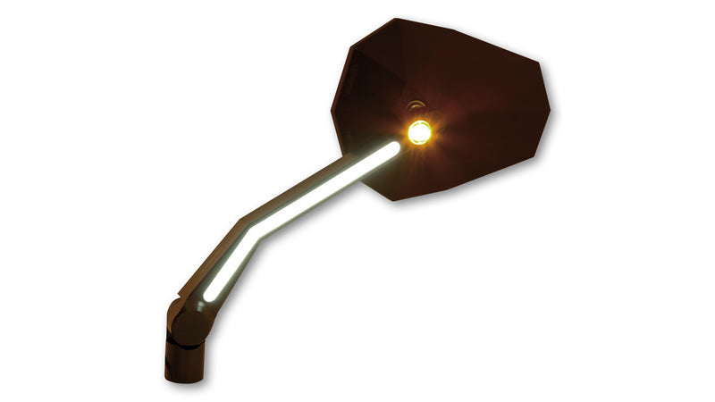 HighSider Mirror Stealth -X4 LED -merkkivalolla ja sijaintivalolla (pari) 301-453