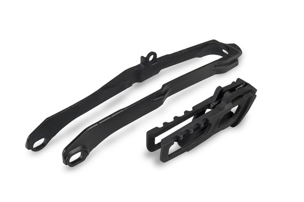UFO Chain Slider + Chain Guide - Musta Honda CRF250/450R/RX HO05611@001 