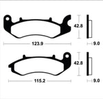 Tecnium -skootteri Orgaaniset jarrupalat - ME468 1121495