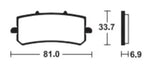 Tecnium sintratut metallijarrutyynyt - MTR462 1121580