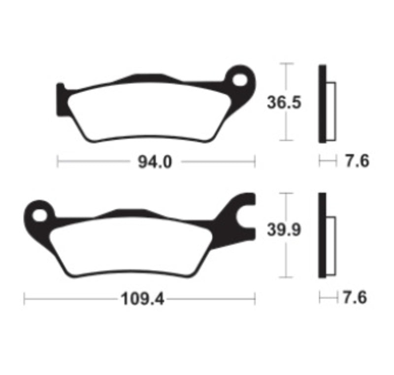 Tecnium Orgaaniset jarrutyynyt - MA451 1122632