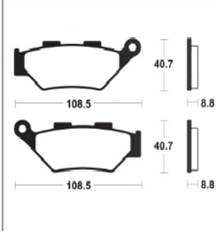 Tecnium sintratut metallijarrutyynyt - MF483 1122849