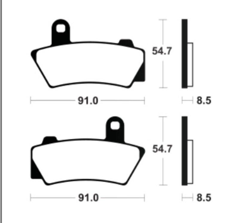 Tecnium sintratut metallijarrutyynyt - MF495 1122851