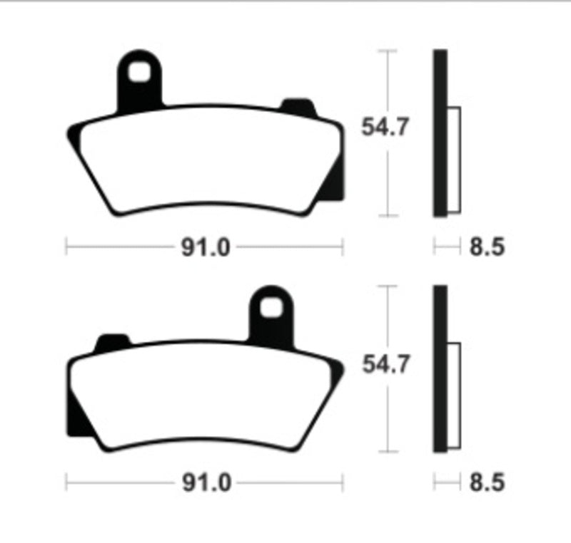 Tecnium Street Performance Sintermetall -Brembel -tila - MR495 1122855