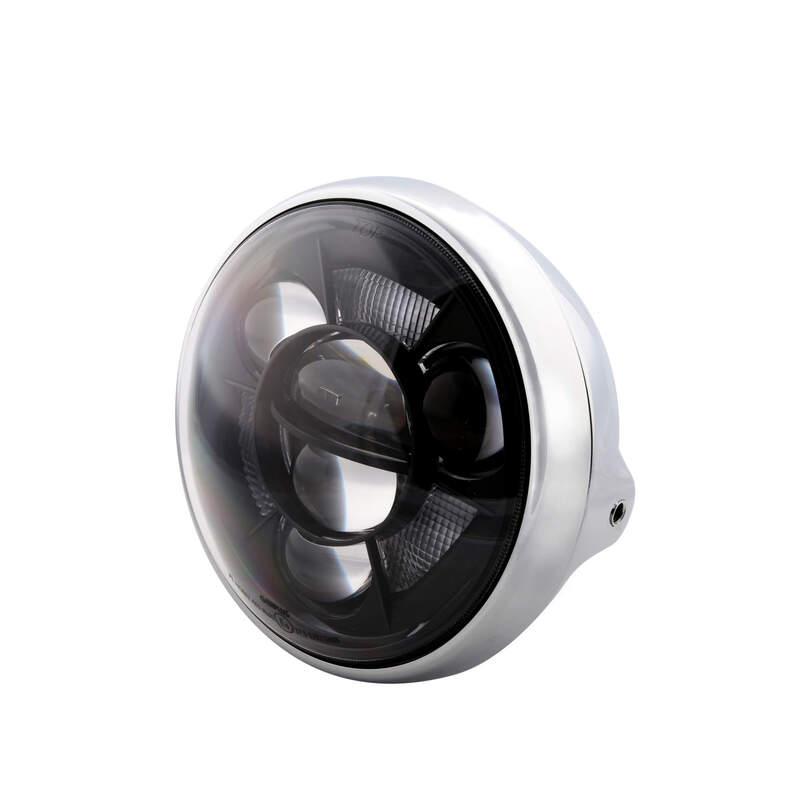 Highsider British -tyylinen tyyppi 11 7 tuuman LED-ajovalot TFL 223-295