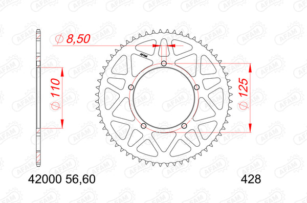 AFAM-alumiini-takaluusat 12000-60 42000-60