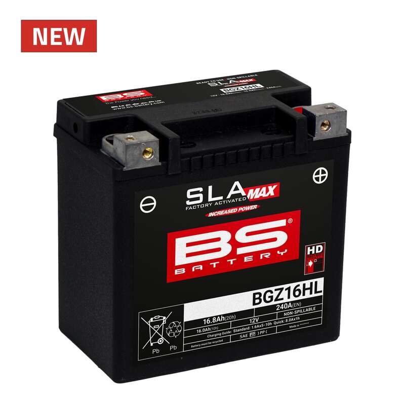 BS Battery SLA Max Akun huolto Vapaa tehdas aktivoitu - BGZ16HL