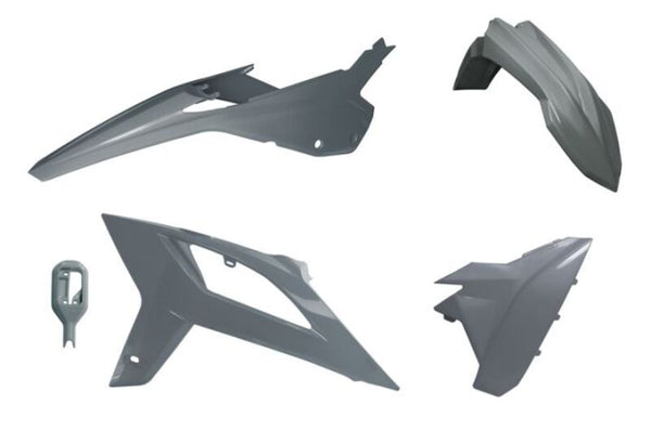 Racetech-muovisarja 4 osaa replica harmaa beeta (R-Kitbet-GR0-520)