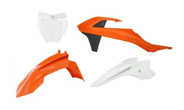 RaceTech Plastic Kit-4 Osat Musta ja oranssi KTM R-Kitktm-AR1-050