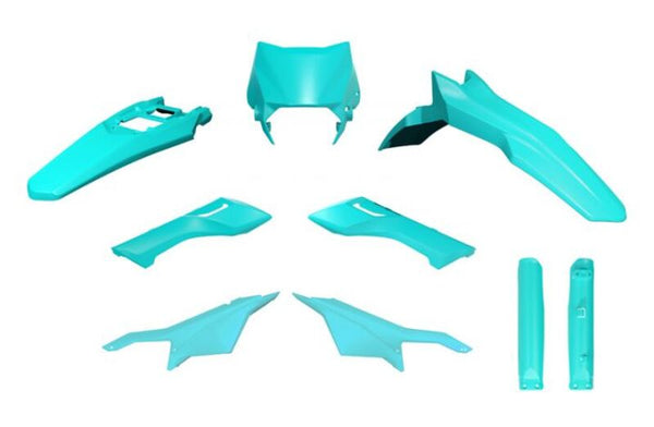 Racetech Plastic Kit 6 parts-Aquamarine Green R-Kitsur-VA0-624